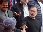 New Delhi: Leader of Opposition in the Lok Sabha Rahul Gandhi speaks with Union Minister of State Ravneet Singh Bittu, in turban, during the Budget session of Parliament, in New Delhi, Wednesday, Feb. 4, 2026. New Delhi: Leader of Opposition in the Lok Sabha Rahul Gandhi speaks with Union Minister of State Ravneet Singh Bittu, in turban, during the Budget session of Parliament, in New Delhi, Wednesday, Feb. 4, 2026.