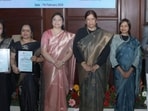 Participants at a KGMU gynaecological oncology department event in Lucknow. (Sourced)