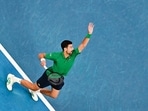 Playing against Carlos Alcaraz in the Australian Open final on February 1. (AFP)