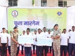 The surrender coincided with the inauguration of the Bastar Pandum 2026 festival in Jagdalpur by President Droupadi Murmu and Union Home Minister Amit Shah’s arrival in Raipur on a three-day visit. (HT photo | Sourced)