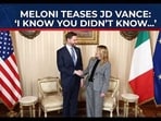 Meloni jokes as JD Vance claims he has learned Italian Meloni jokes as JD Vance claims he has learned Italian