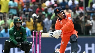 Netherlands captain Scott Edwards top-scored for the Dutch, playing a knock of 37 and this helped the side reach the score of 147. (AFP) Netherlands captain Scott Edwards top-scored for the Dutch, playing a knock of 37 and this helped the side reach the score of 147. (AFP)