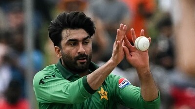 Salman Mirza was the pick of the Pakistan bowlers as he picked up three wickets, conceding 24 runs in 3.5 overs. (AFP) Salman Mirza was the pick of the Pakistan bowlers as he picked up three wickets, conceding 24 runs in 3.5 overs. (AFP)