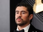 Bad Bunny poses at the red carpet during the 68th Annual Grammy Awards in Los Angeles, California, U.S., February 1.