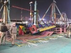 Accused booked under BNS Section 105; SIT formed to probe mechanical failure. Rides shut till probe ends; govt announces compensation and job for inspector’s kin. (Subhash Sharma/HT)