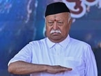 Rashtriya Swayamsevak Sangh (RSS) chief Mohan Bhagwat at a centenary function of the Hindutva organisation. Rashtriya Swayamsevak Sangh (RSS) chief Mohan Bhagwat at a centenary function of the Hindutva organisation.