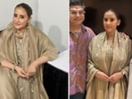 Manisha Koirala looked gorgeous in ethnic wear and matching jewels. (cheragsmagicalmakeovers/Instagram)