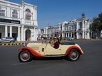 Gram it: Vintage charm was relived by onlookers as some beauties from the automotive world rolled down the roads of Lutyens' Delhi on Sunday. Out for a ride as part of the 59th Statesman Vintage and Classic Car Rally, this was one of the vintage cars. 