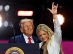 Trump and TPUSA founder, Erika Kirk.