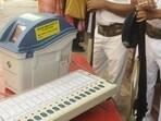 While the process remained peaceful and incident-free, several booths saw thin attendance and long lulls through the day. (HT)