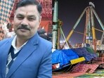 Police inspector Jagdish Prasad was trying to rescue those trapped in the swing but received injuries that led to his death. 