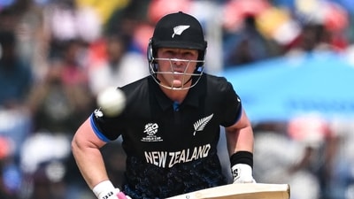 Tim Seifert smashed a quickfire 65 off 42 balls to anchor New Zealand’s record T20 World Cup chase, guiding the Kiwis to a five-wicket victory over Afghanistan. (AFP) Tim Seifert smashed a quickfire 65 off 42 balls to anchor New Zealand’s record T20 World Cup chase, guiding the Kiwis to a five-wicket victory over Afghanistan. (AFP)