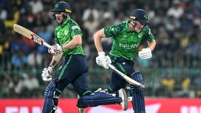 Harry Tector first formed a partnership with Ross Adair and then Lorcan Tucker to keep Ireland in the game. (AFP) Harry Tector first formed a partnership with Ross Adair and then Lorcan Tucker to keep Ireland in the game. (AFP)
