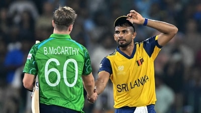 Sri Lanka bundled Ireland out for 143 to win the match by 20 runs. (AFP) Sri Lanka bundled Ireland out for 143 to win the match by 20 runs. (AFP)