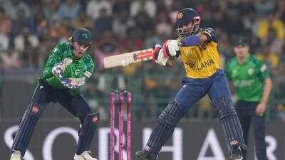 Kusal Mendis held one end while Sri Lanka struggled with the scoring rate. (AP) Kusal Mendis held one end while Sri Lanka struggled with the scoring rate. (AP)