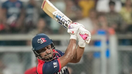 Defending a target of 185 runs, England restricted Nepal to 180/6 in 20 overs.(PTI)