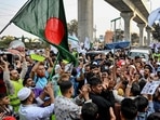 Supporters of the Jamaat-e-Islami party attend a rally on the final day of campaigning in Dhaka on February 9, 2026 ahead of the country's general election on February 12. (Photo by Munir UZ ZAMAN / AFP)