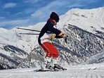 NEW SLOPES TO BE DEVELOPED: Currently, a 15-day basic ski course is on at Gurez valley. (HT Photo)