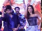 Shahid Kapoor and Triptii Dimri at O Romeo song launch event.