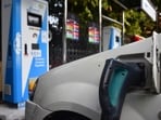 Delhi’s charging network remains significantly ahead of neighbouring towns in the NCR (HT File)