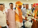 The two were elected unopposed after candidates from the Peasants and Workers Party (PWP) and the Congress withdrew their nominations (X/RaviDadaChavan)