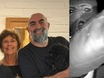 Tommaso Cioni seen with Nancy Guthrie in an old family photo (L) and a recent photo of the suspect in Guthrie's kidnapping, as shared by the FBI (R).