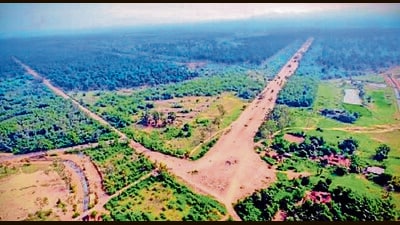 Proposed Dhalbhumgarh airport site near Jamshedpur (HT PHOTO) Proposed Dhalbhumgarh airport site near Jamshedpur (HT PHOTO)