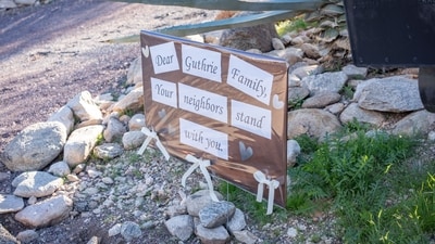 A sign is posted at the house of Nancy Guthrie, NBC host Savannah Guthrie's mother, on February 3, 2026 in Catalina, Arizona. The search continues in the Tucson area for Nancy Guthrie, after she was reported missing on February 1. (Getty Images via AFP) A sign is posted at the house of Nancy Guthrie, NBC host Savannah Guthrie's mother, on February 3, 2026 in Catalina, Arizona. The search continues in the Tucson area for Nancy Guthrie, after she was reported missing on February 1. (Getty Images via AFP)