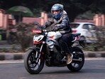 Aprilia Tuono 457 comes with a lovely-sounding parallel twin engine that gets a 270-degree firing order. 