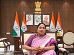 Delhi CM Rekha Gupta during an interview with HT at her office, Delhi Secretariat, in New Delhi, India, on Wednesday, February 11, 2026.