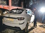 The three were found inside a car parked in a service lane (HT PHOTO)