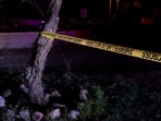Crime scene tape blocks off a street, where a person was detained for questioning after the disappearance of Nancy Guthrie, the 84-year-old mother of U.S. journalist and television host Savannah Guthrie, who went missing from her home, in Rio Rico, Arizona, U.S., February 10, 2026.  REUTERS/Rebecca Noble