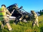 Firefighters responded to the crash near Toledo involving a Ford F-150 in May.