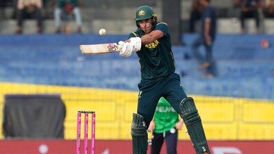 Xavier Bartlett and Cooper Connolly provided a late flourish to take Australia's total to 182 (AP) Xavier Bartlett and Cooper Connolly provided a late flourish to take Australia's total to 182 (AP)