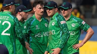 Ireland picked up a couple of quick wickets in the middle and slowed the Australian innings. (AP) Ireland picked up a couple of quick wickets in the middle and slowed the Australian innings. (AP)