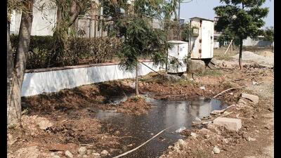 During a visit to the sector, HT found multiple stretches of road in disrepair. (HT Photo) During a visit to the sector, HT found multiple stretches of road in disrepair. (HT Photo)