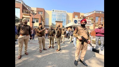 The emails were received between 7.30 am to 8 am, right before most schools were to open for the day. (Ravi Kumar/HT) The emails were received between 7.30 am to 8 am, right before most schools were to open for the day. (Ravi Kumar/HT)
