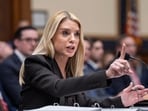 Attorney General Pam Bondi testifies before a House Judiciary Committee oversight hearing on Capitol Hill regarding the Epstein files. 