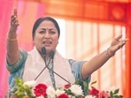 Chief Minister during the inauguration of development projects in Malka Ganj on Thursday (Hindustan Times)