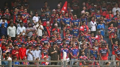 Disappointment for the horde of Nepal fans present at the Wankhede for this match, who would have fancied their chances after pushing England all the way. Things are extremely tricky now with two losses – but Italy will be extremely happy, now above England in the group and with a chance to do something extremely special. (Raju Shinde/HT Photo)