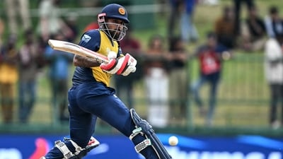 Kusal Mendis (61), Pavan Rathnayake (60) and Dasun Shanaka (50) got half-centuries. (AFP) Kusal Mendis (61), Pavan Rathnayake (60) and Dasun Shanaka (50) got half-centuries. (AFP)