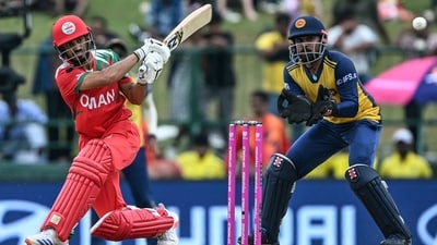 Chasing 226 runs, Oman were restricted to 120/9 in 20 overs. (AFP) Chasing 226 runs, Oman were restricted to 120/9 in 20 overs. (AFP)