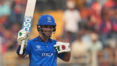 Justin Mosca was out for a first-ball duck against Scotland, but bounced back in sensational style, scoring 60* off 44 including 3 sixes. (AP) Justin Mosca was out for a first-ball duck against Scotland, but bounced back in sensational style, scoring 60* off 44 including 3 sixes. (AP)