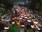 Traffic jam at ITO in New Delhi, India, on Thursday, February 12, 2026. Traffic jam at ITO in New Delhi, India, on Thursday, February 12, 2026.