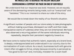 Bengaluru’s Basque Bakery’s comment on Instagram and a post addressing the backlash. 