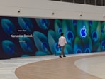 The facade of the Apple Borivali store.