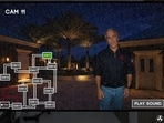 A screengrab from the Five Nights at Epstein's game showing Jeffrey Epstein.