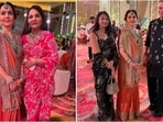 At a recent wedding, Nita Ambani showcased her saree expertise, wearing an eye-catching orange saree with intricate golden embroidery. 