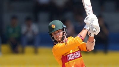 Brian Bennett carried his bat through the Zimbabwe's first innings. It wasn't a vintage innings as he took his time, but his 64* proved to be worth its weight in gold as he stitched together the innings. (AP) Brian Bennett carried his bat through the Zimbabwe's first innings. It wasn't a vintage innings as he took his time, but his 64* proved to be worth its weight in gold as he stitched together the innings. (AP)