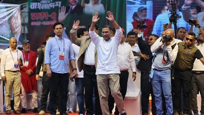 బీఎన్​పీ ఛైర్మన్​ తారిఖ్​ రహ్మాన్​.. (REUTERS)